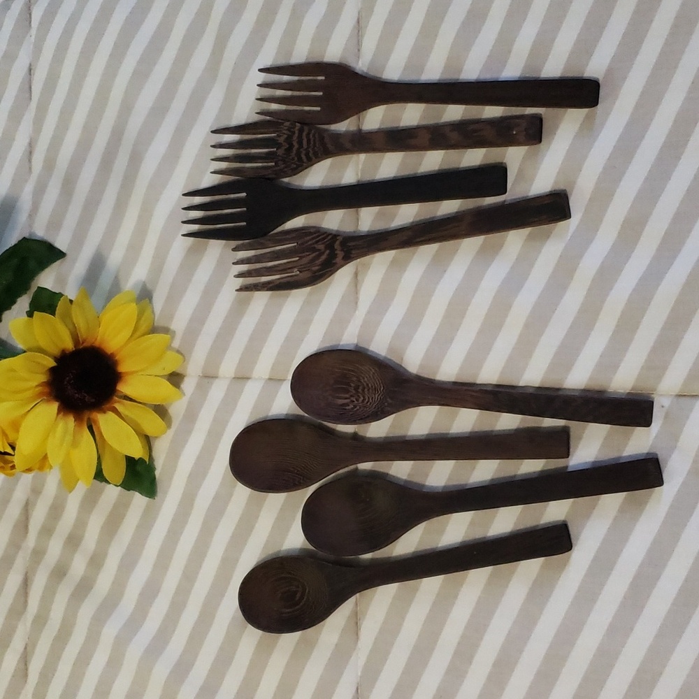 Vikra Vietnamese coconut spoons and forks handmade